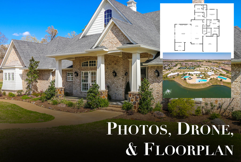 Photos, Drone, and Floorplan